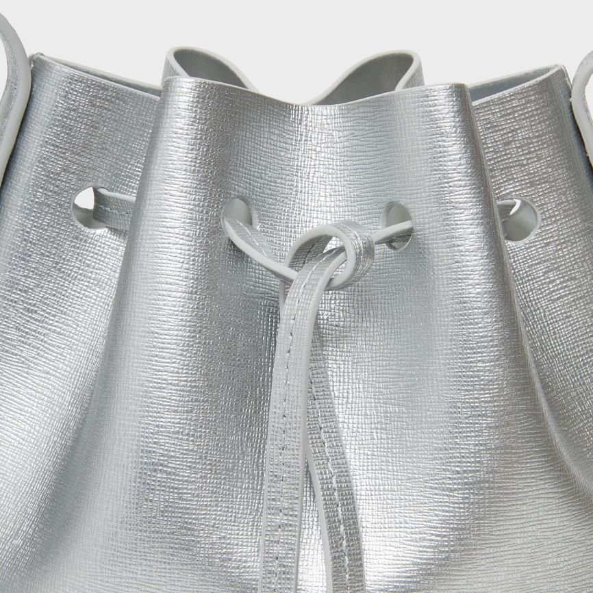 Women's Mansur Gavriel Mini Mini Bucket Bags Silver | AU 1658ZG